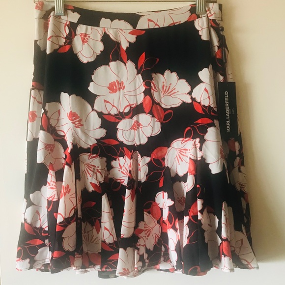 Karl Lagerfeld Paris Pleated Skirt - Picture 3 of 4